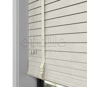 50 MM Truwood Krem Kabartma Ahşap Jaluzi