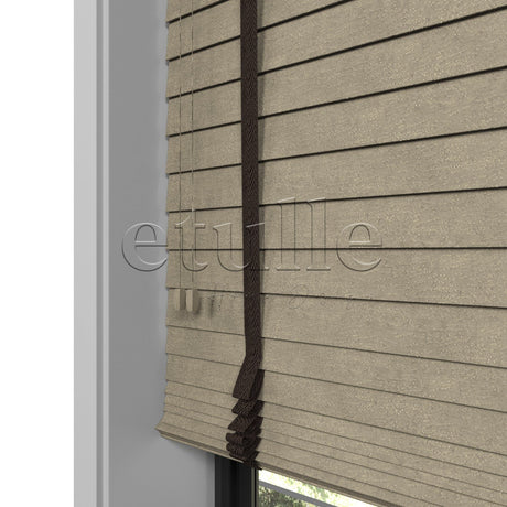 50 MM Truwood Naturel Kabartma Ahşap Jaluzi