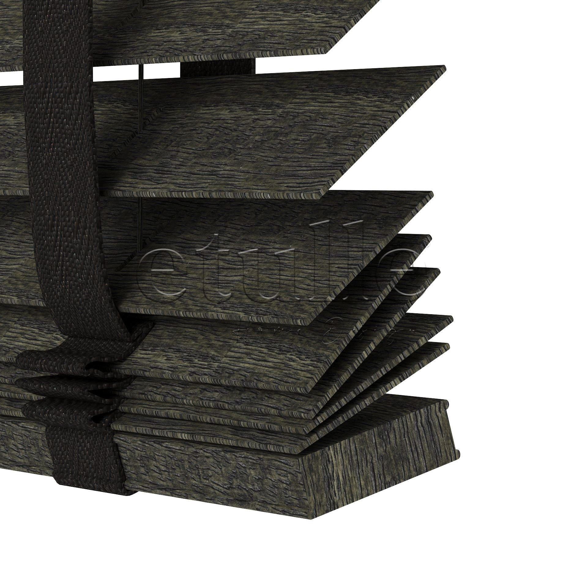 50 MM Meriwood Dark Olive Ahşap Jaluzi