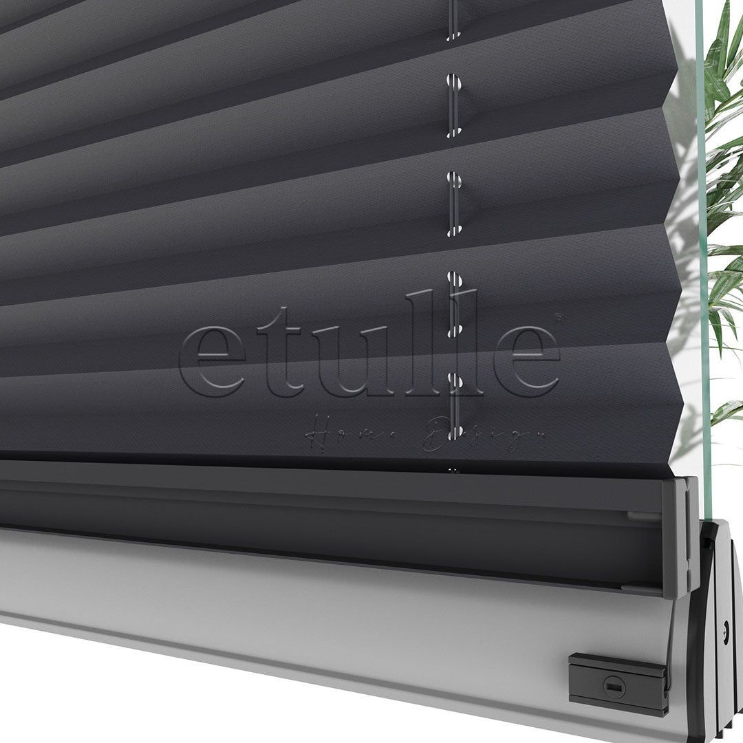 16 MM Dimout Yarı Karartma Antrasit Plise Perde