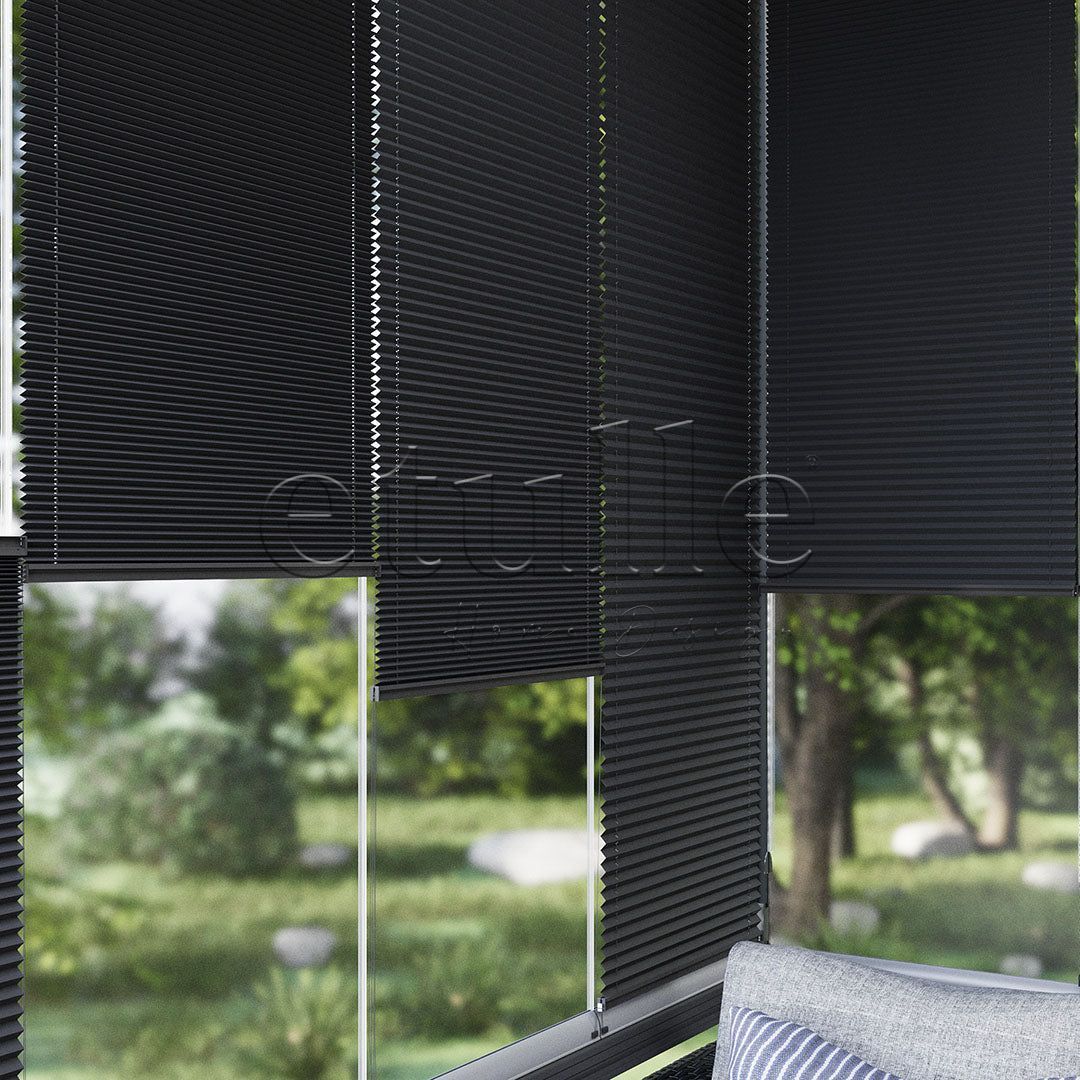 16 MM Dimout Yarı Karartma Antrasit Plise Perde