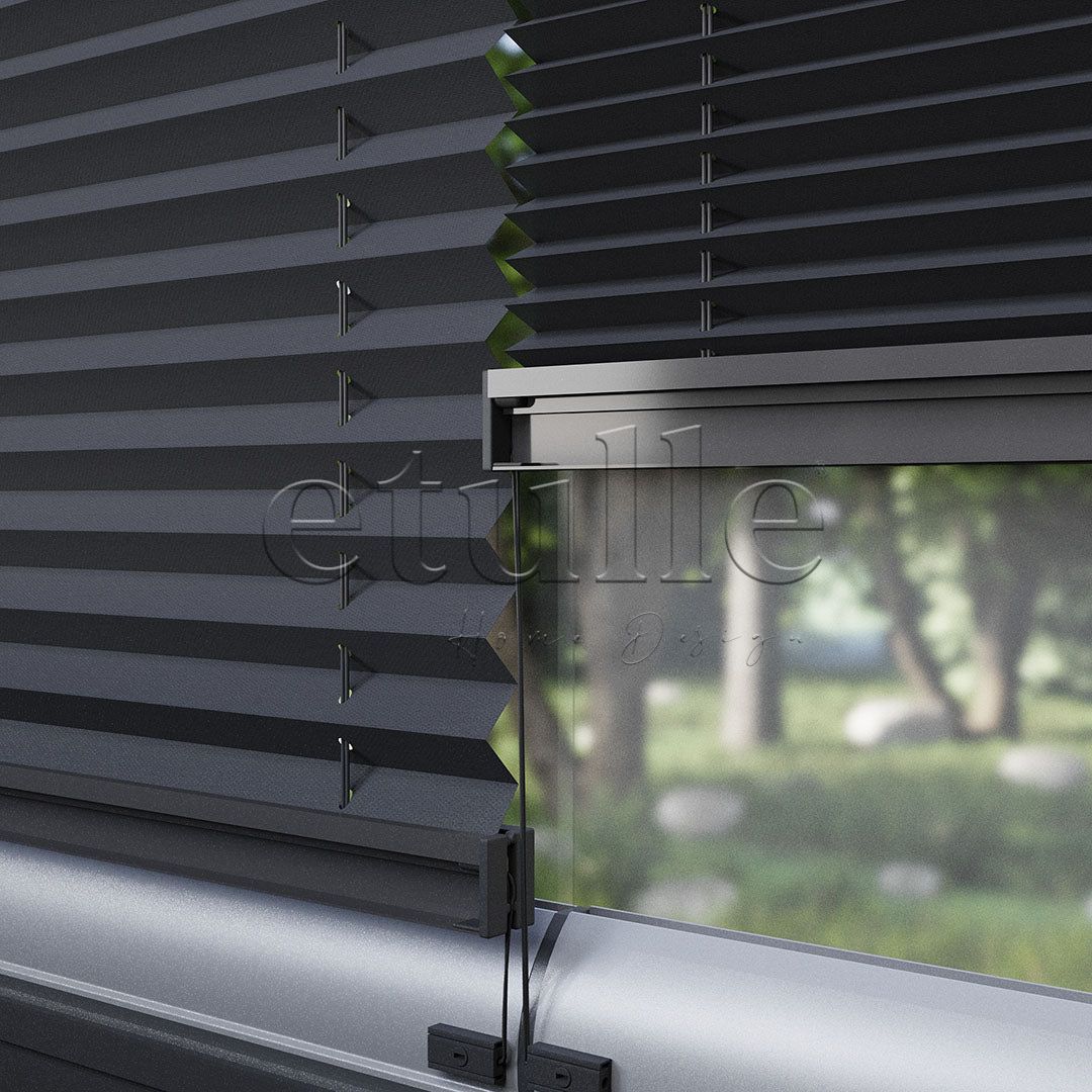 16 MM Dimout Yarı Karartma Antrasit Plise Perde
