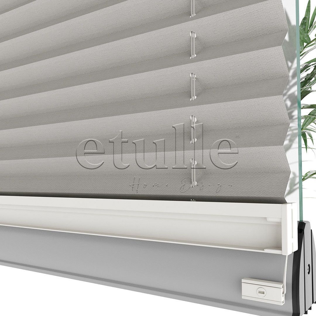 16 MM Dimout Yarı Karartma Krem Plise Perde