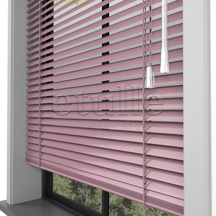 16 MM Toz Pembe Alüminyum Jaluzi