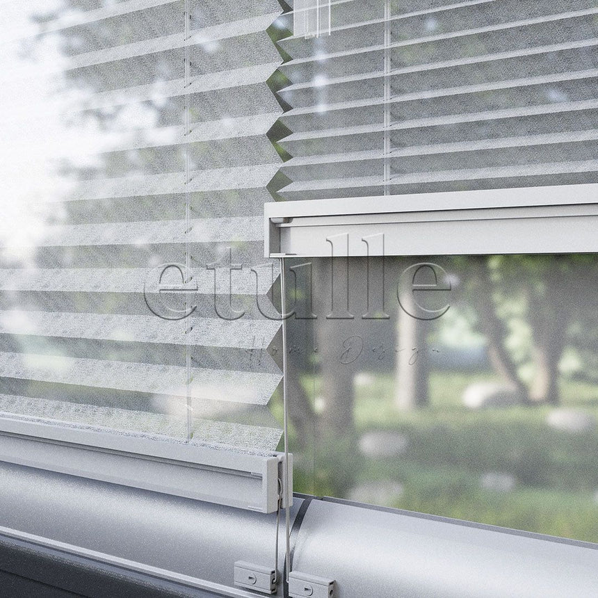 16 MM Tulle Gri Tül Plise Perde