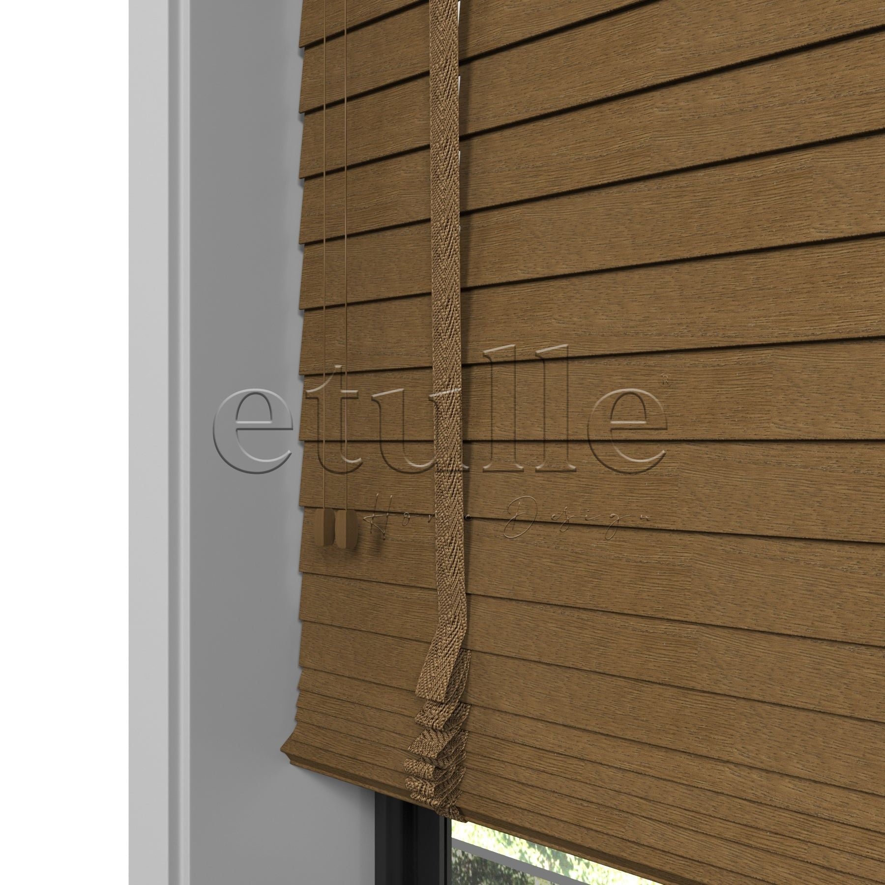 50 MM Meriwood Ceviz Ahşap Jaluzi