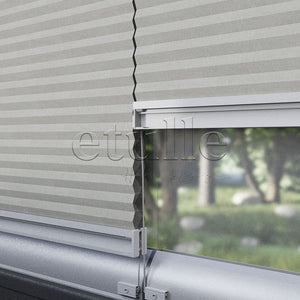 20 MM Honeycomb Gri Plise Perde