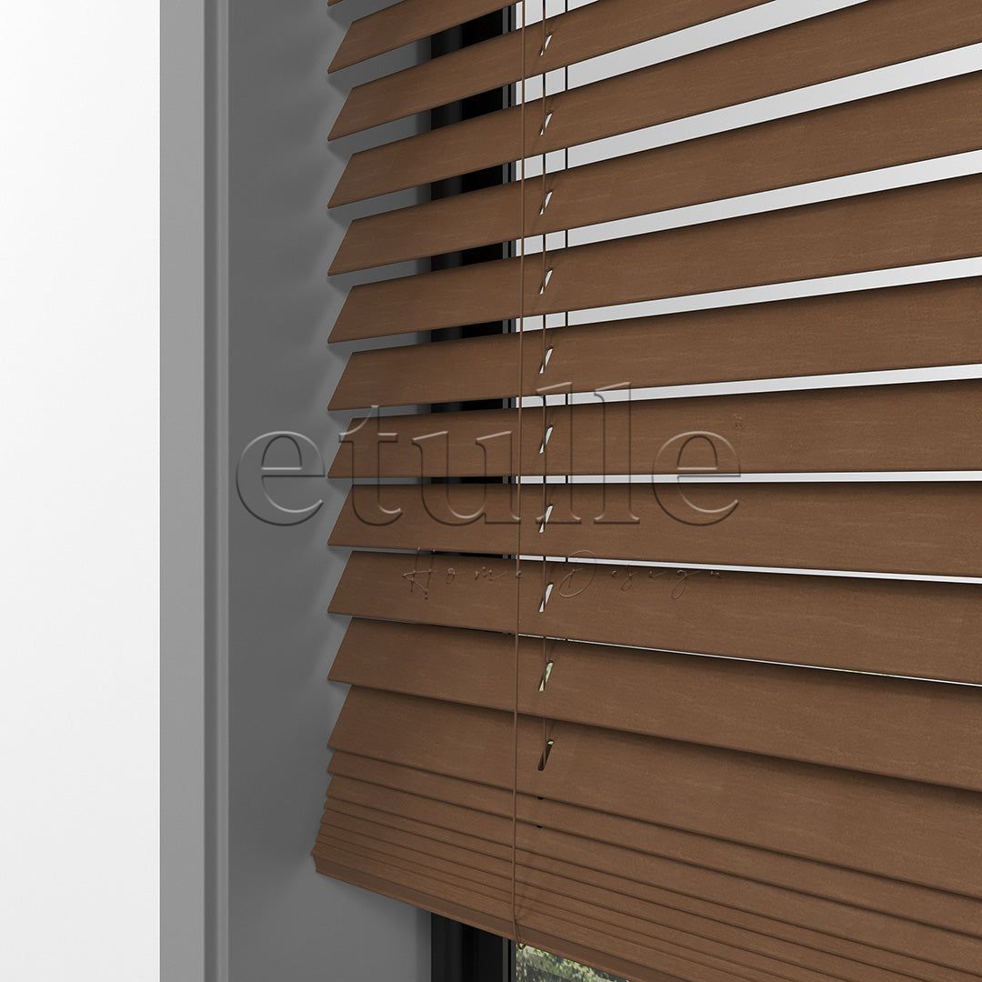 25 MM BASSWOOD Cherry Ahşap Jaluzi