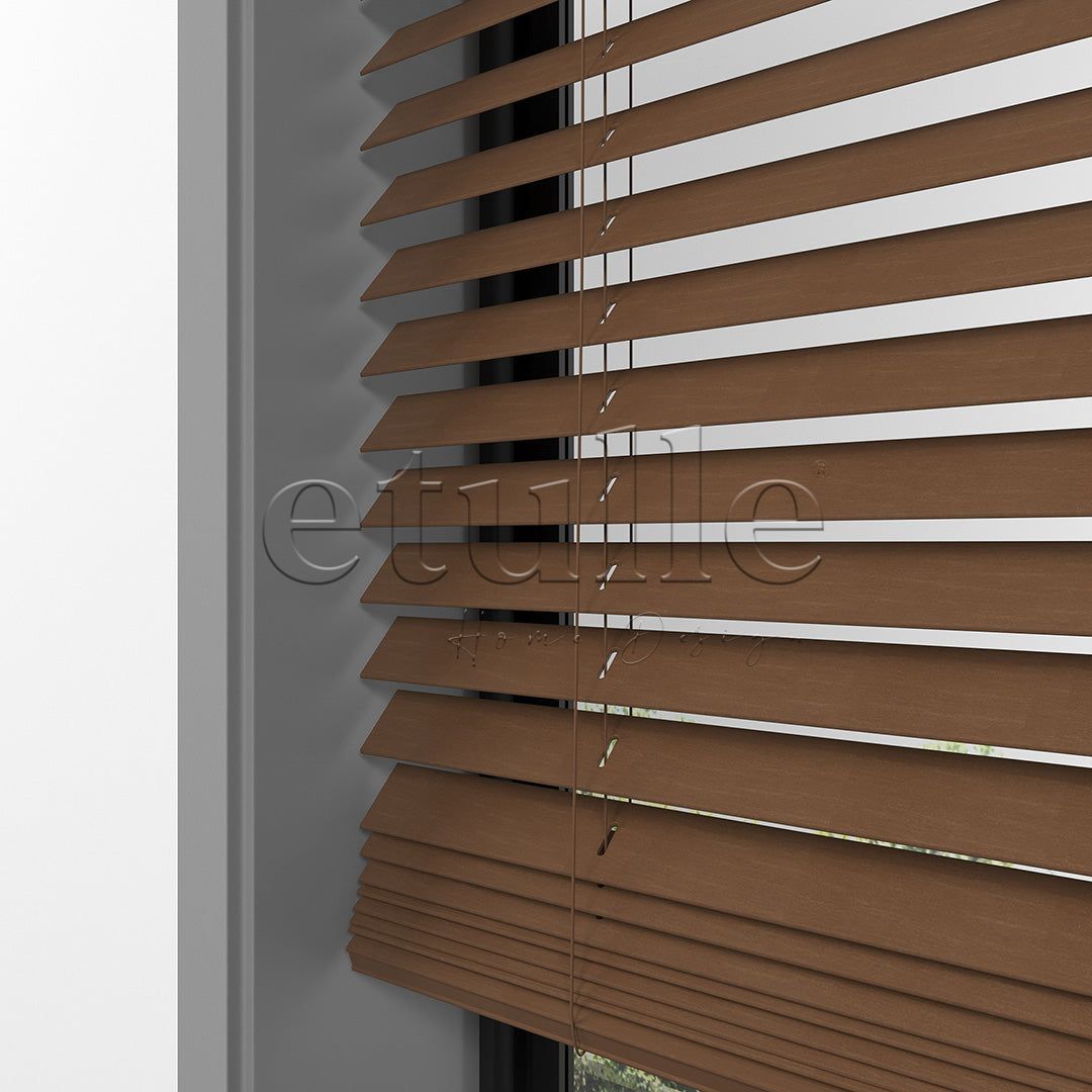 25 MM BASSWOOD Cherry Ahşap Jaluzi