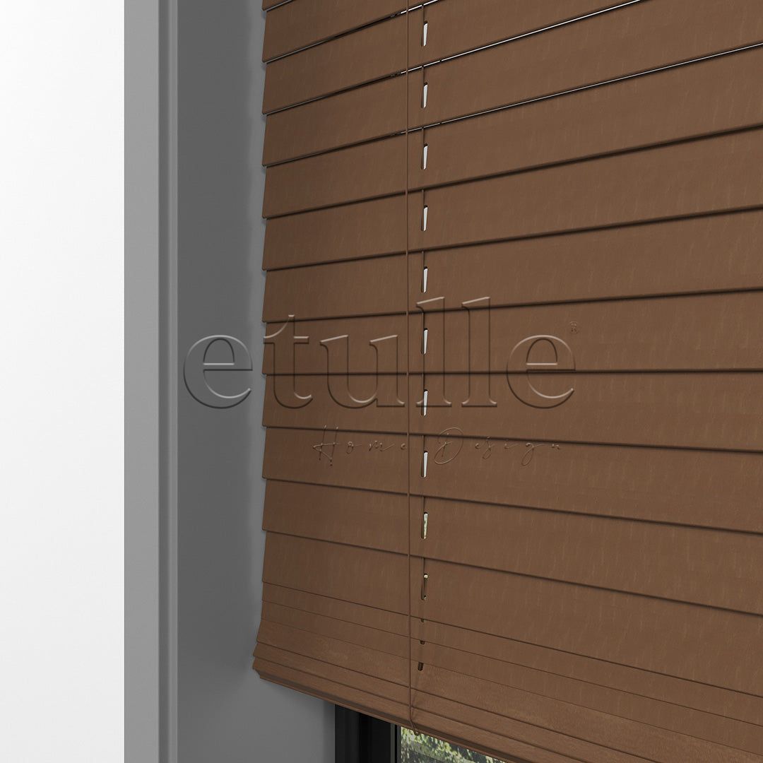 25 MM BASSWOOD Cherry Ahşap Jaluzi