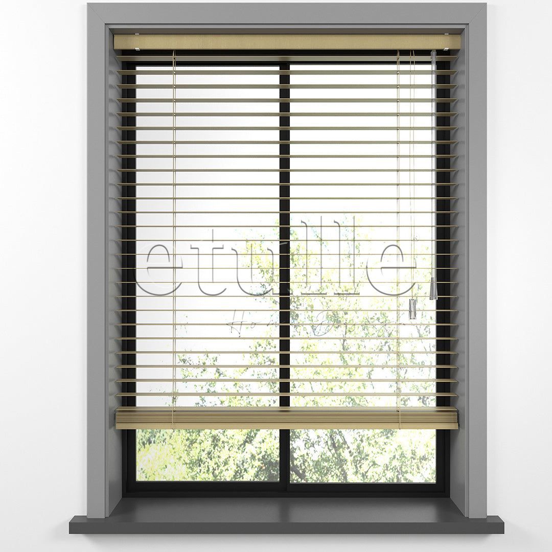 25 MM BASSWOOD Naturel Ahşap Jaluzi