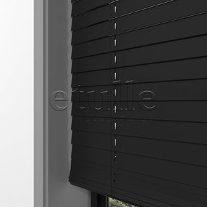 25 MM BASSWOOD Siyah Ahşap Jaluzi