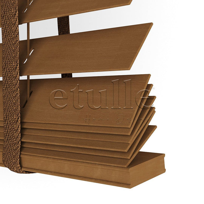 35 MM BASSWOOD Cherry Ahşap Jaluzi