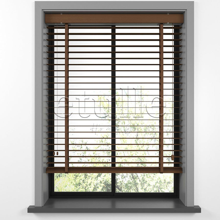35 MM BASSWOOD Cherry Ahşap Jaluzi