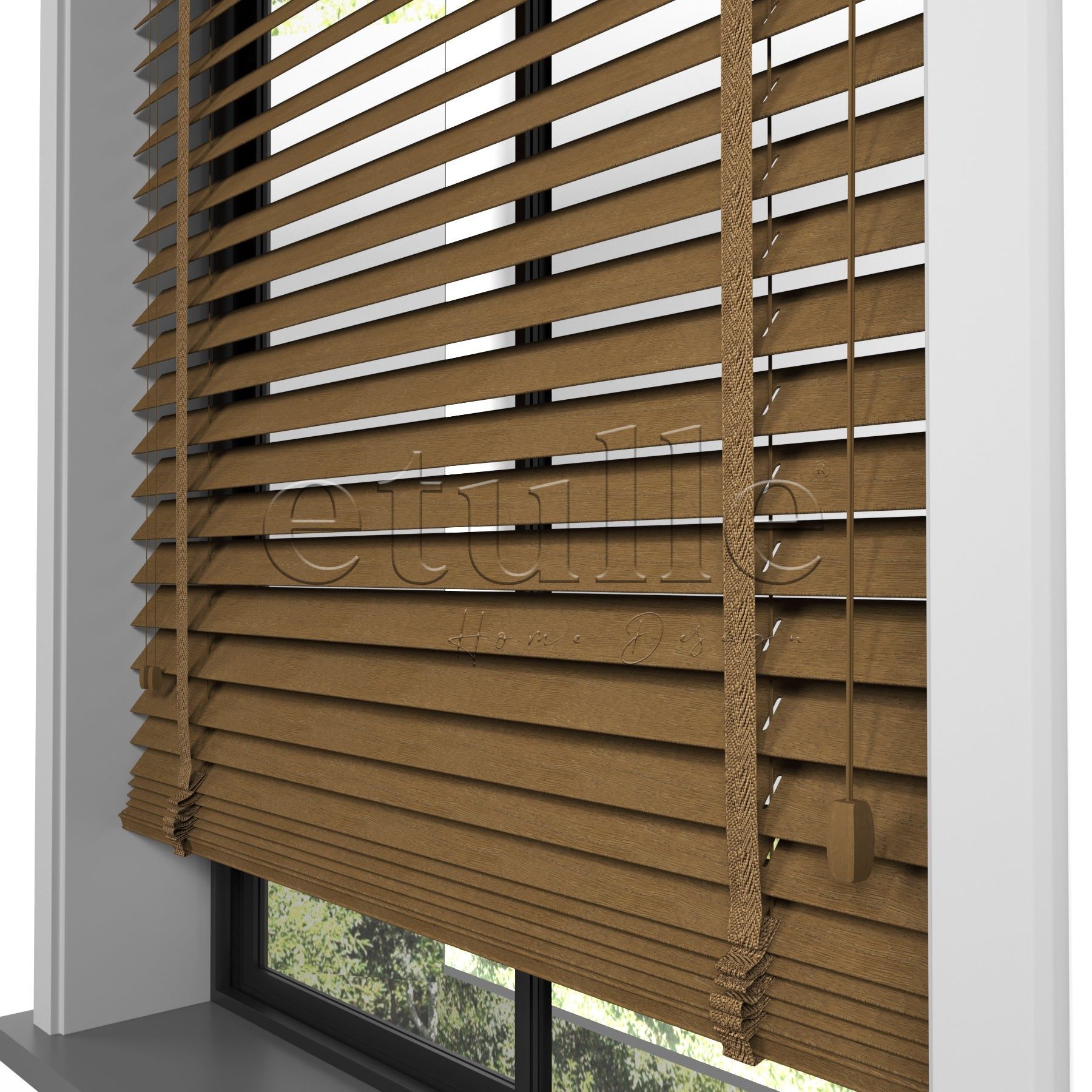 50 MM Meriwood Ceviz Ahşap Jaluzi