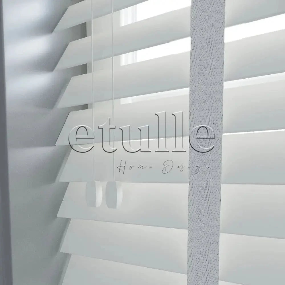 50 Mm Polywood Beyaz Ahşap Jaluzi