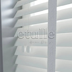 50 Mm Polywood Beyaz Ahşap Jaluzi