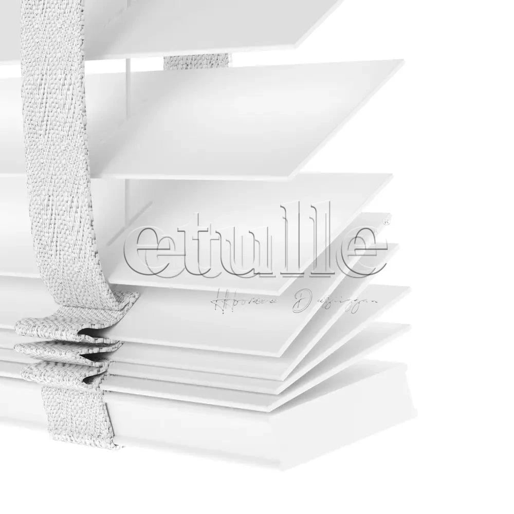 50 Mm Polywood Beyaz Ahşap Jaluzi