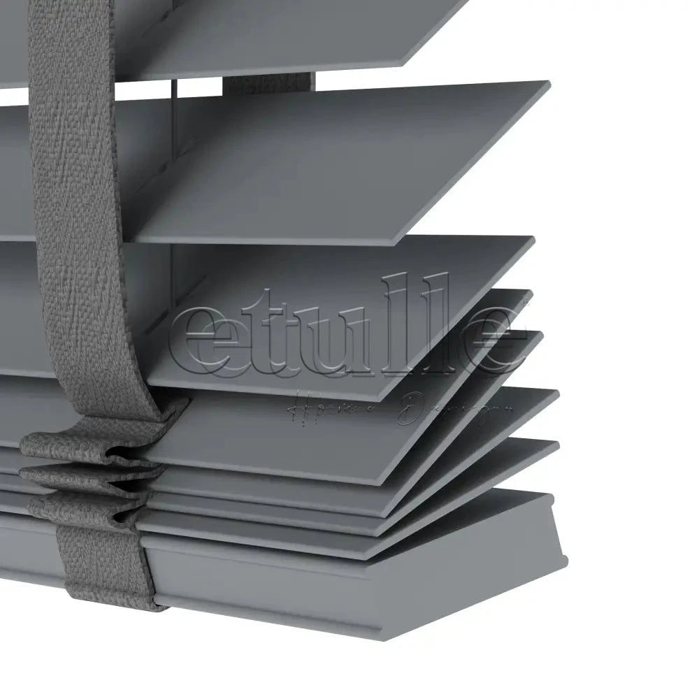 50 MM POLYWOOD Füme Ahşap Jaluzi