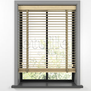 50 MM BAMBOO Light Oak Ahşap Jaluzi