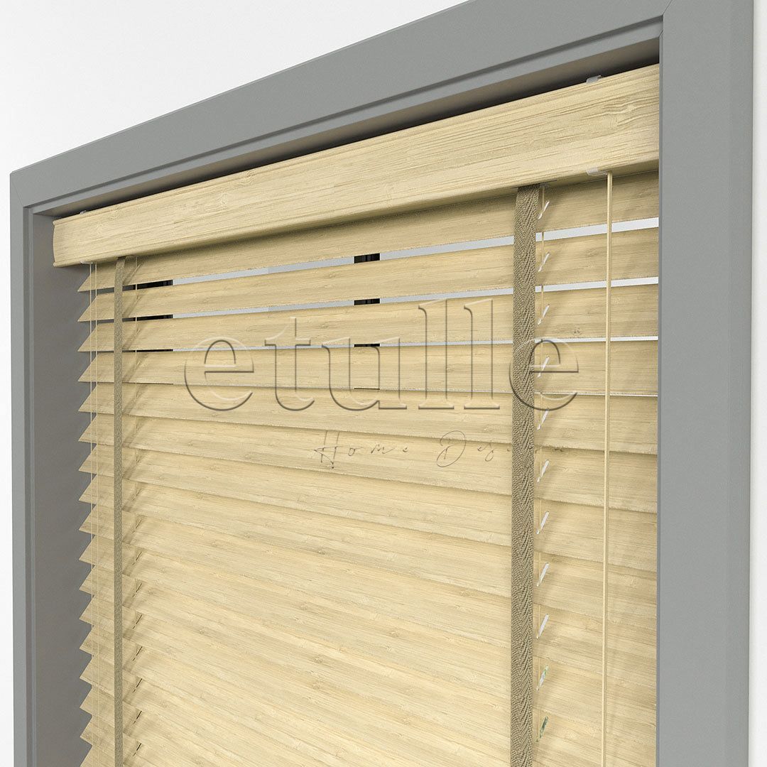 50 MM BAMBOO Light Oak Ahşap Jaluzi