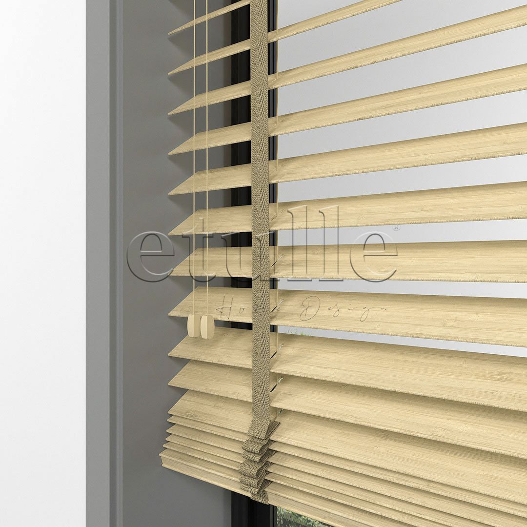 50 MM BAMBOO Light Oak Ahşap Jaluzi