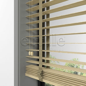 50 MM BAMBOO Light Oak Ahşap Jaluzi