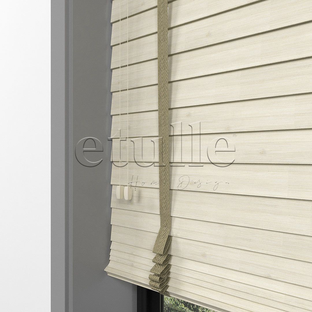 50 MM BAMBOO Maple Ahşap Jaluzi