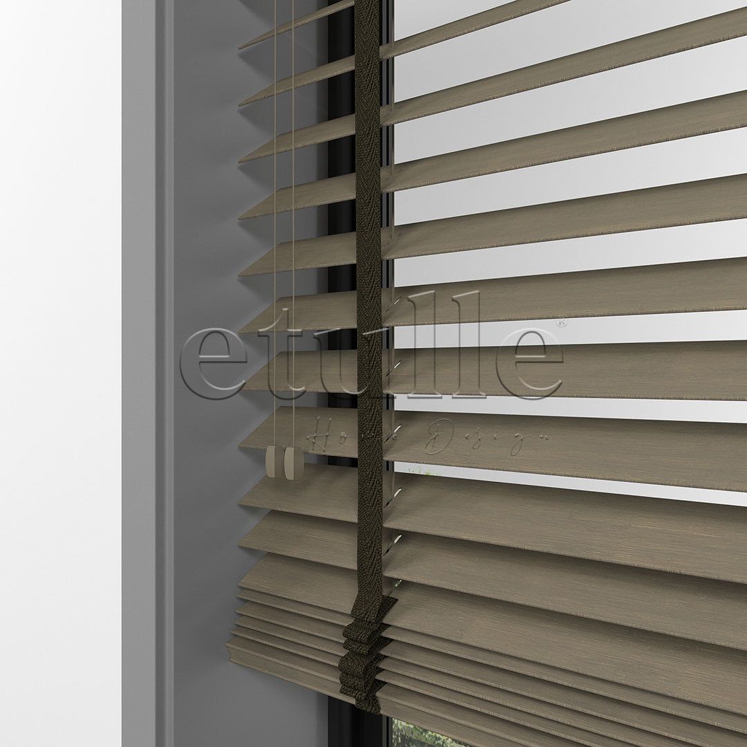 50 MM BAMBOO Smoke Gri Ahşap Jaluzi
