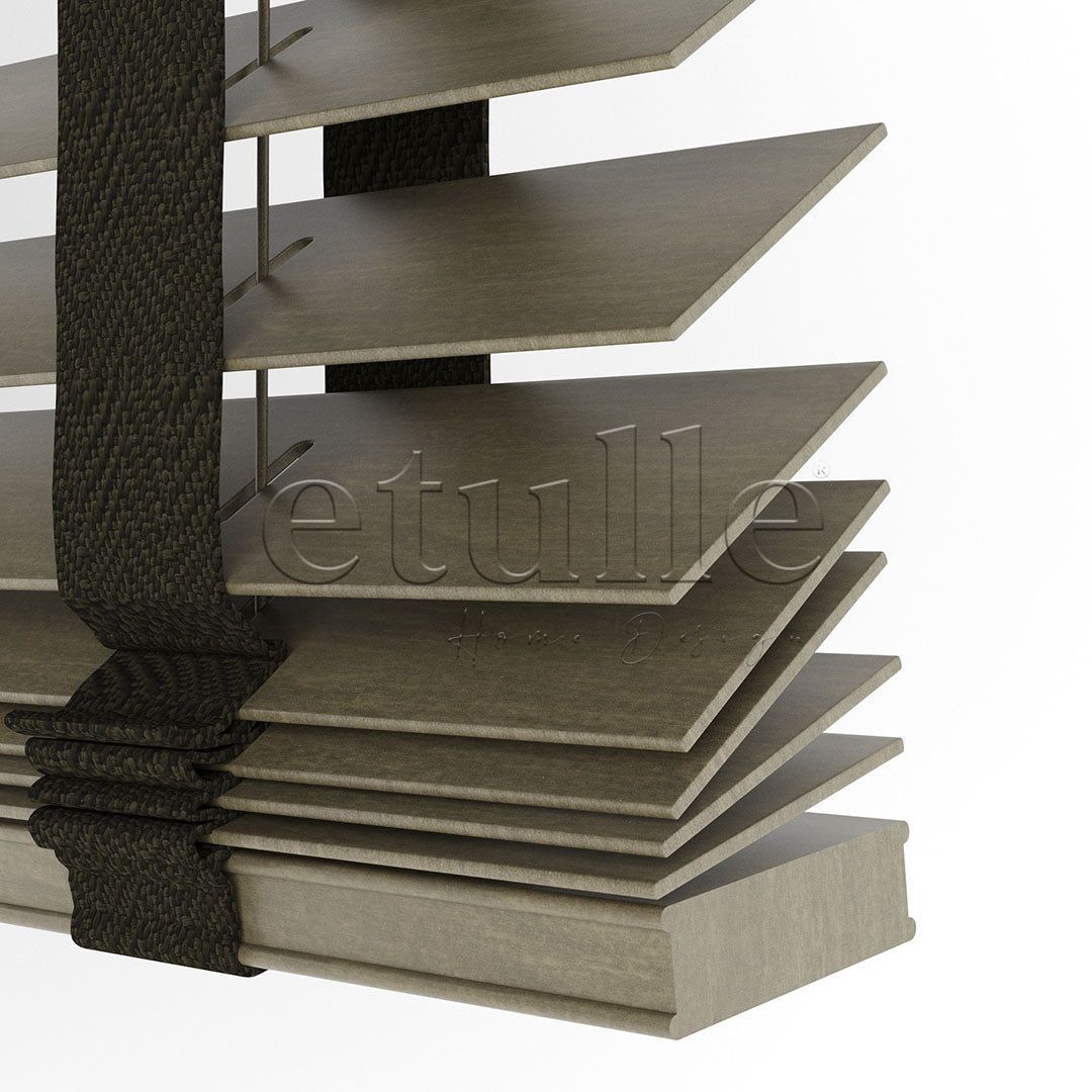 50 MM BASSWOOD Chestnut Ahşap Jaluzi