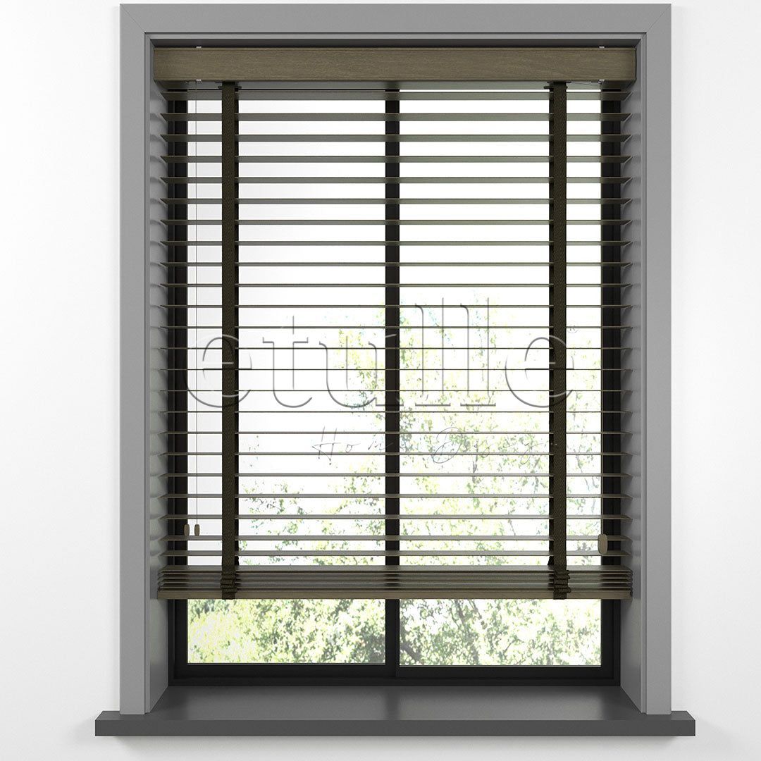50 MM BASSWOOD Chestnut Ahşap Jaluzi