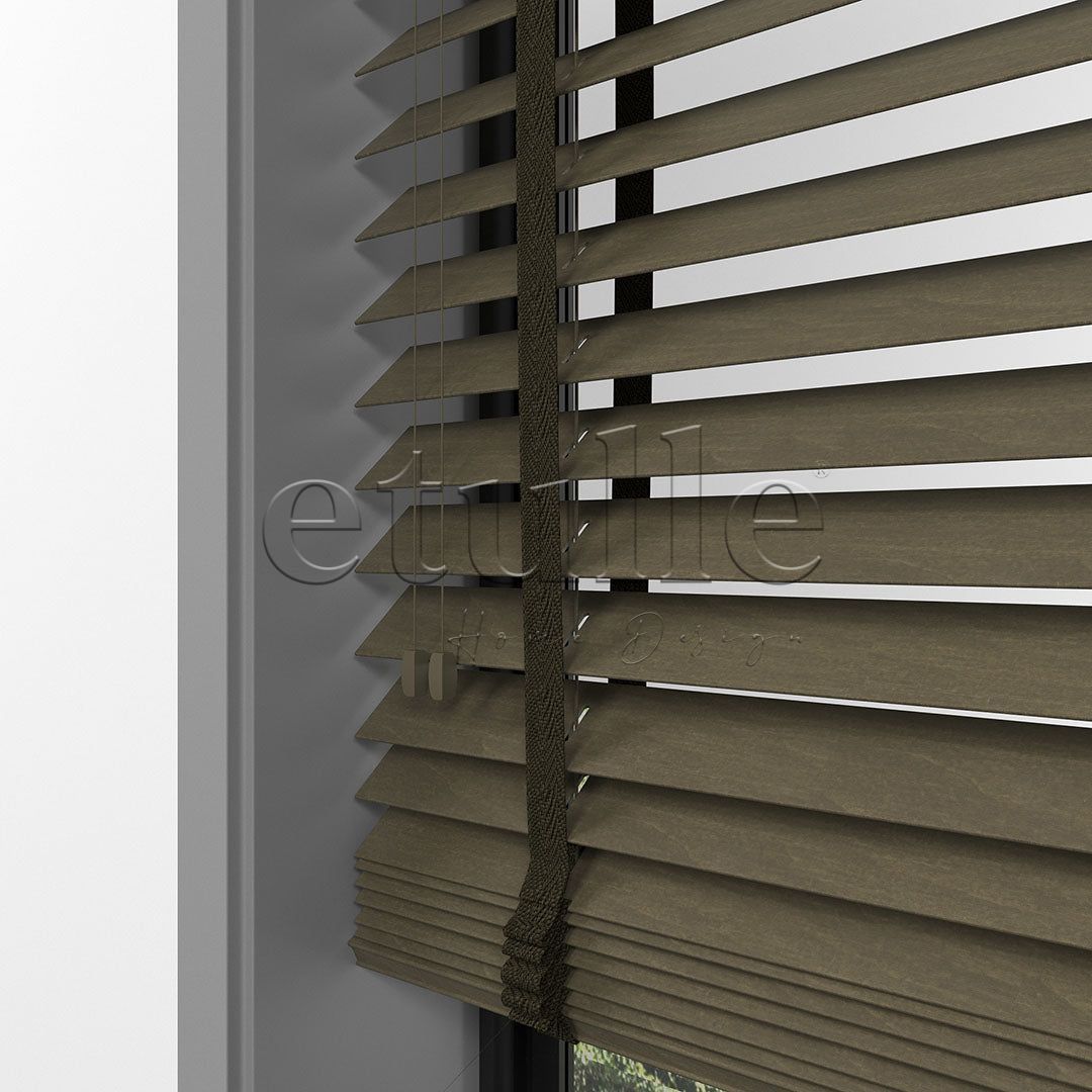 50 MM BASSWOOD Chestnut Ahşap Jaluzi