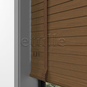 50 MM BASSWOOD Dark Oak Ahşap Jaluzi