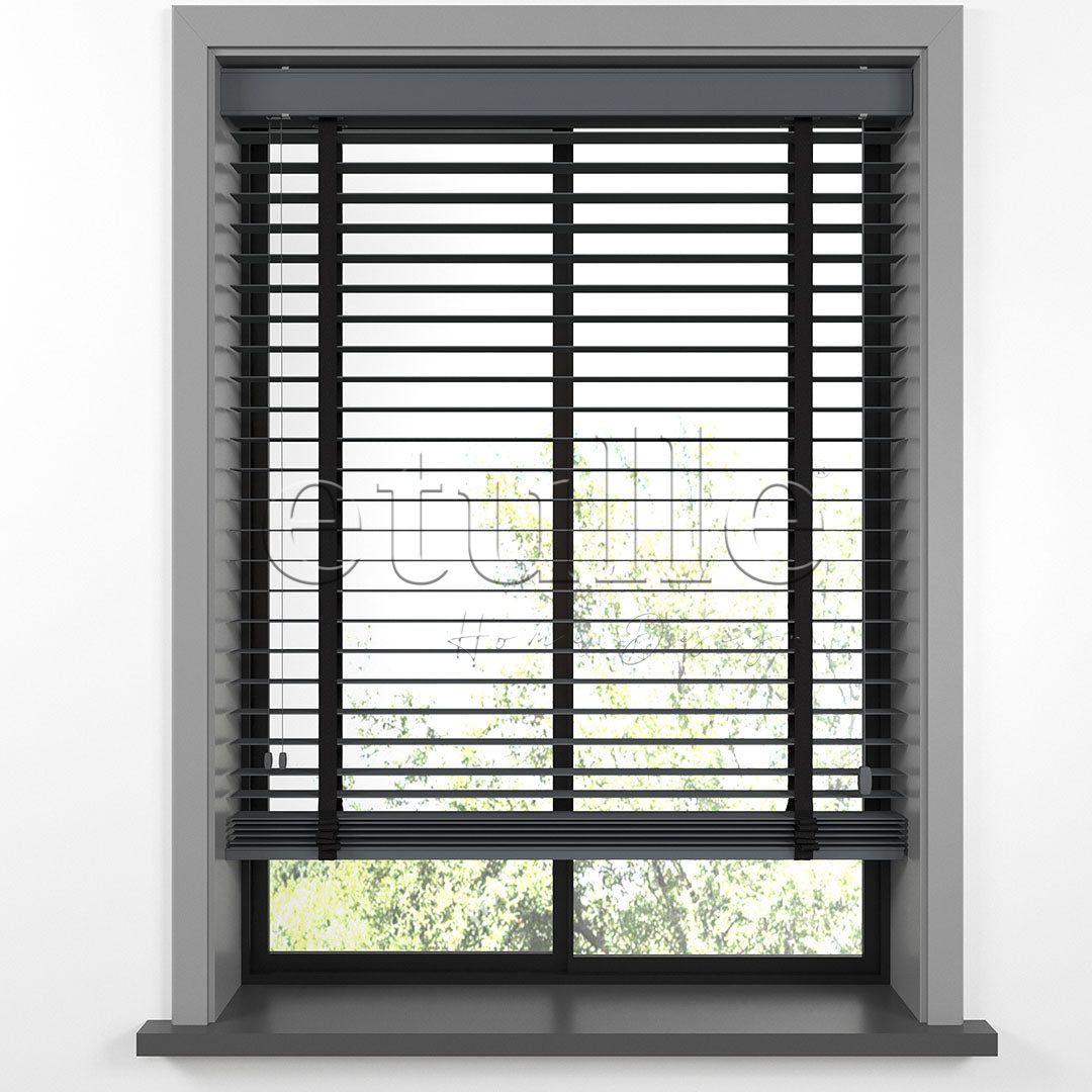 50 MM BASSWOOD Füme Ahşap Jaluzi