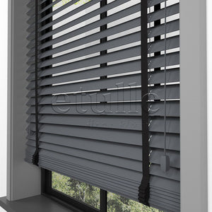 50 MM BASSWOOD Füme Ahşap Jaluzi