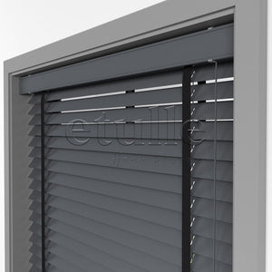 50 MM BASSWOOD Füme Ahşap Jaluzi