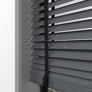 50 MM BASSWOOD Füme Ahşap Jaluzi
