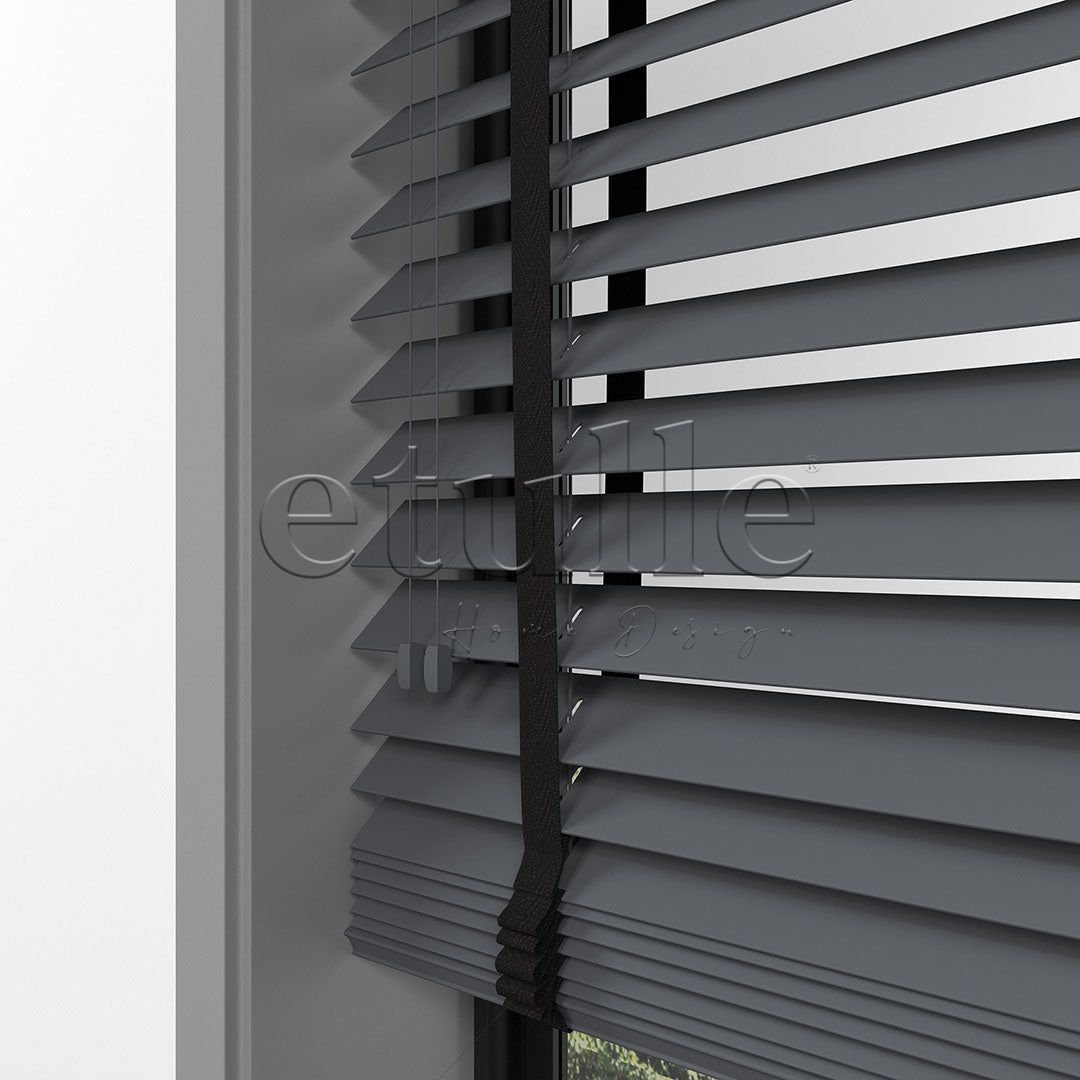50 MM BASSWOOD Füme Ahşap Jaluzi