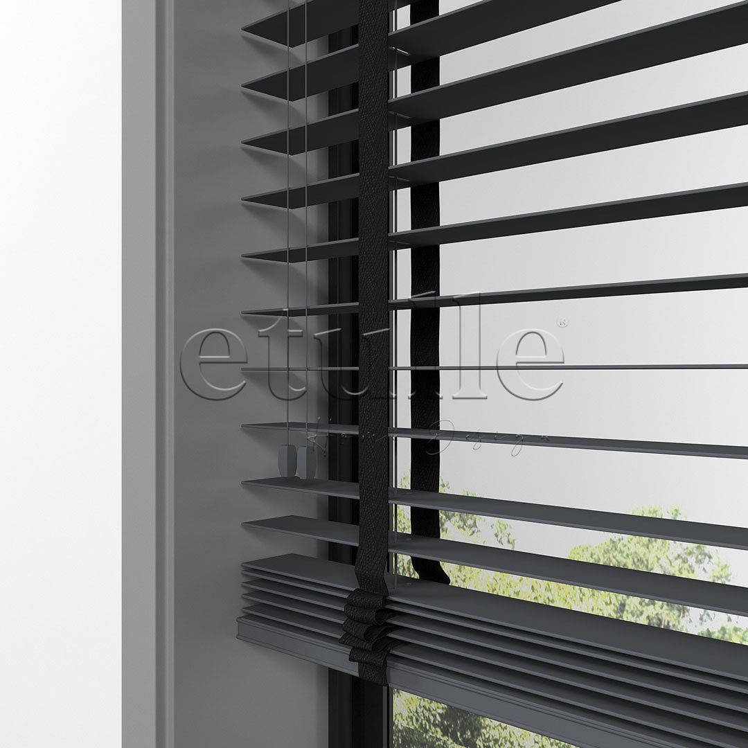 50 MM BASSWOOD Füme Ahşap Jaluzi