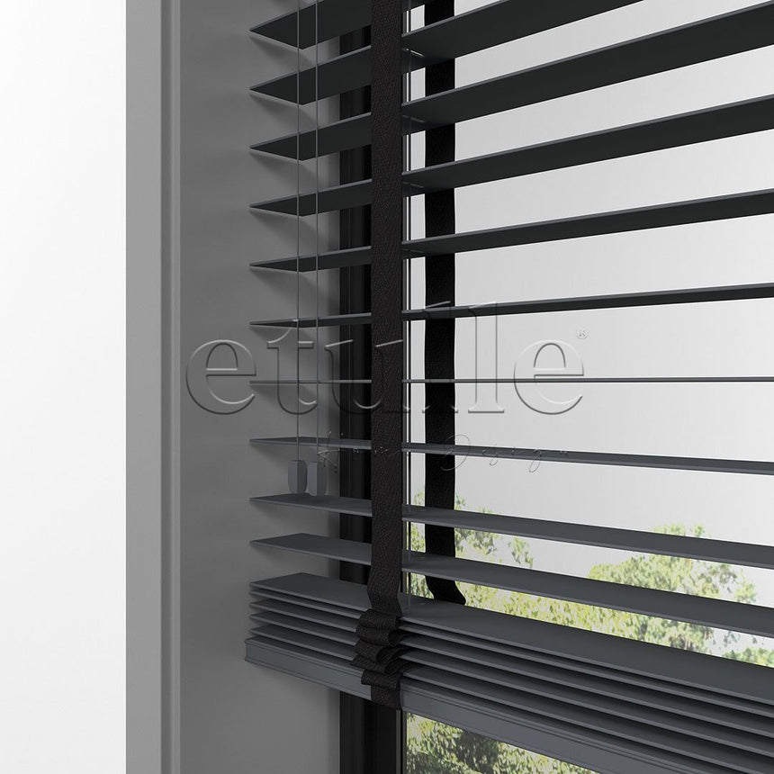 50 MM BASSWOOD Füme Ahşap Jaluzi
