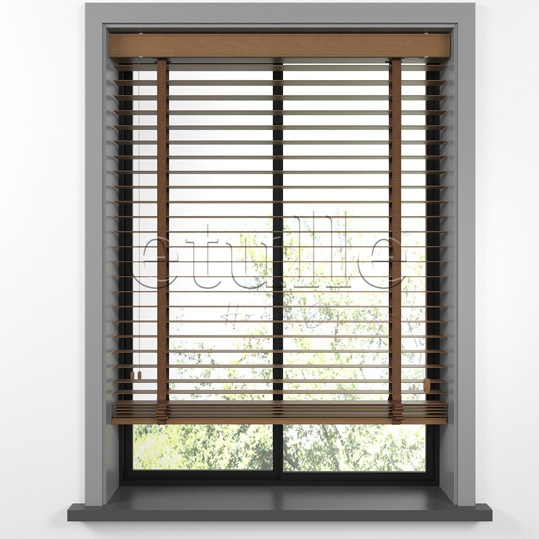 50 MM BASSWOOD Golden Oak Ahşap Jaluzi