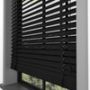 50 MM BASSWOOD Siyah Ahşap Jaluzi