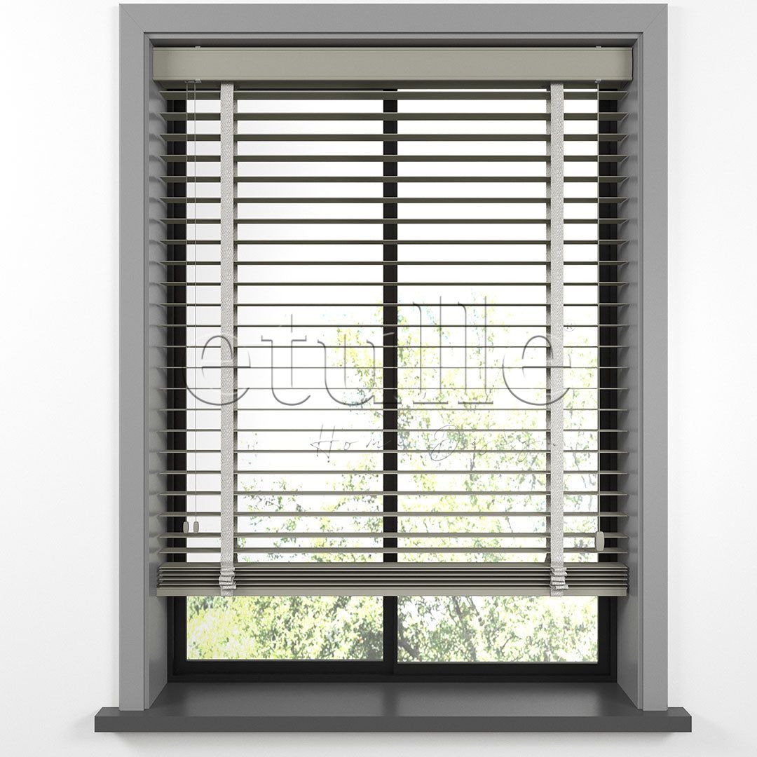 50 MM BASSWOOD Taupe Ahşap Jaluzi