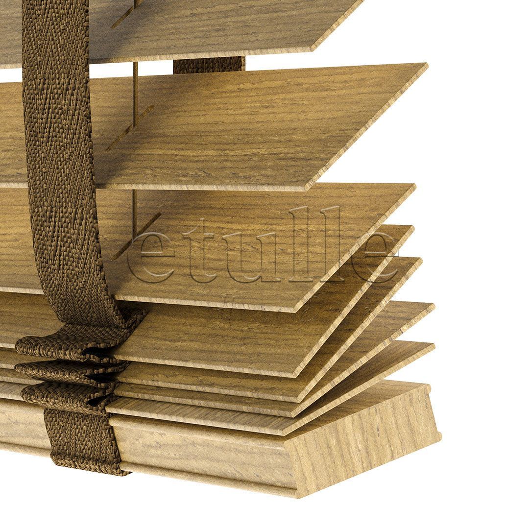50 MM LUXURY WOOD Amber Ahşap Jaluzi