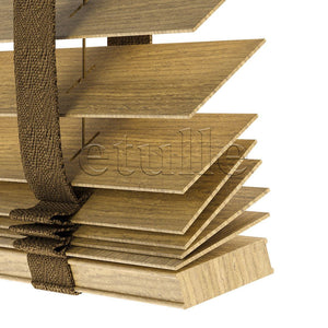 50 MM LUXURY WOOD Amber Ahşap Jaluzi