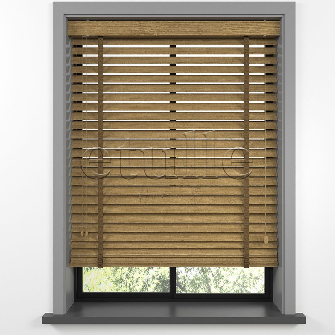 50 MM LUXURY WOOD Amber Ahşap Jaluzi