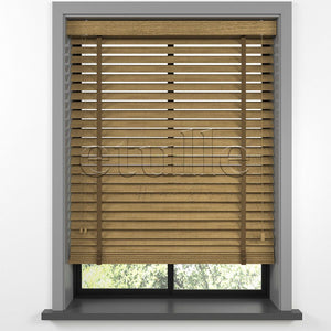 50 MM LUXURY WOOD Amber Ahşap Jaluzi
