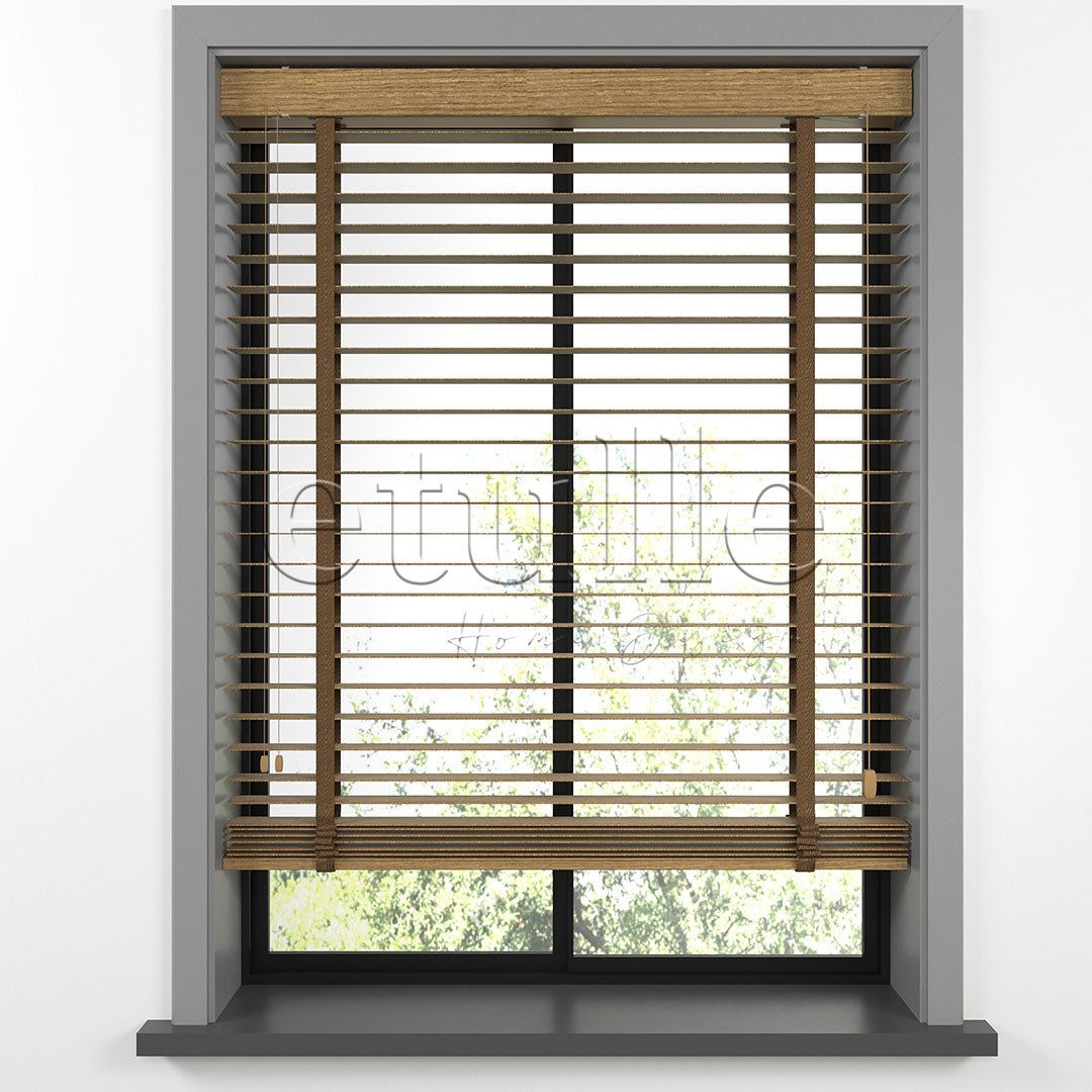 50 MM LUXURY WOOD Amber Ahşap Jaluzi