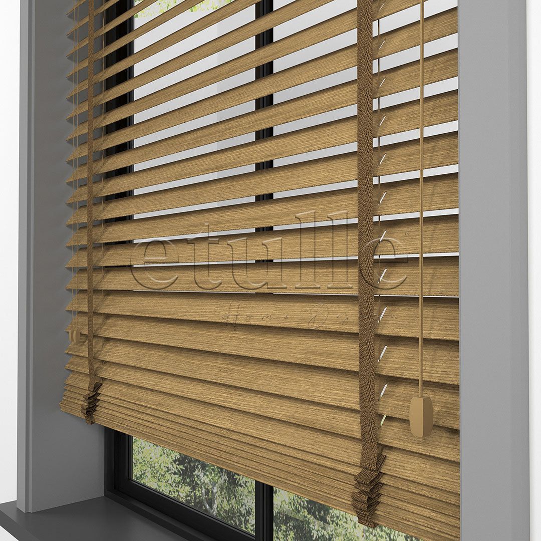 50 MM LUXURY WOOD Amber Ahşap Jaluzi