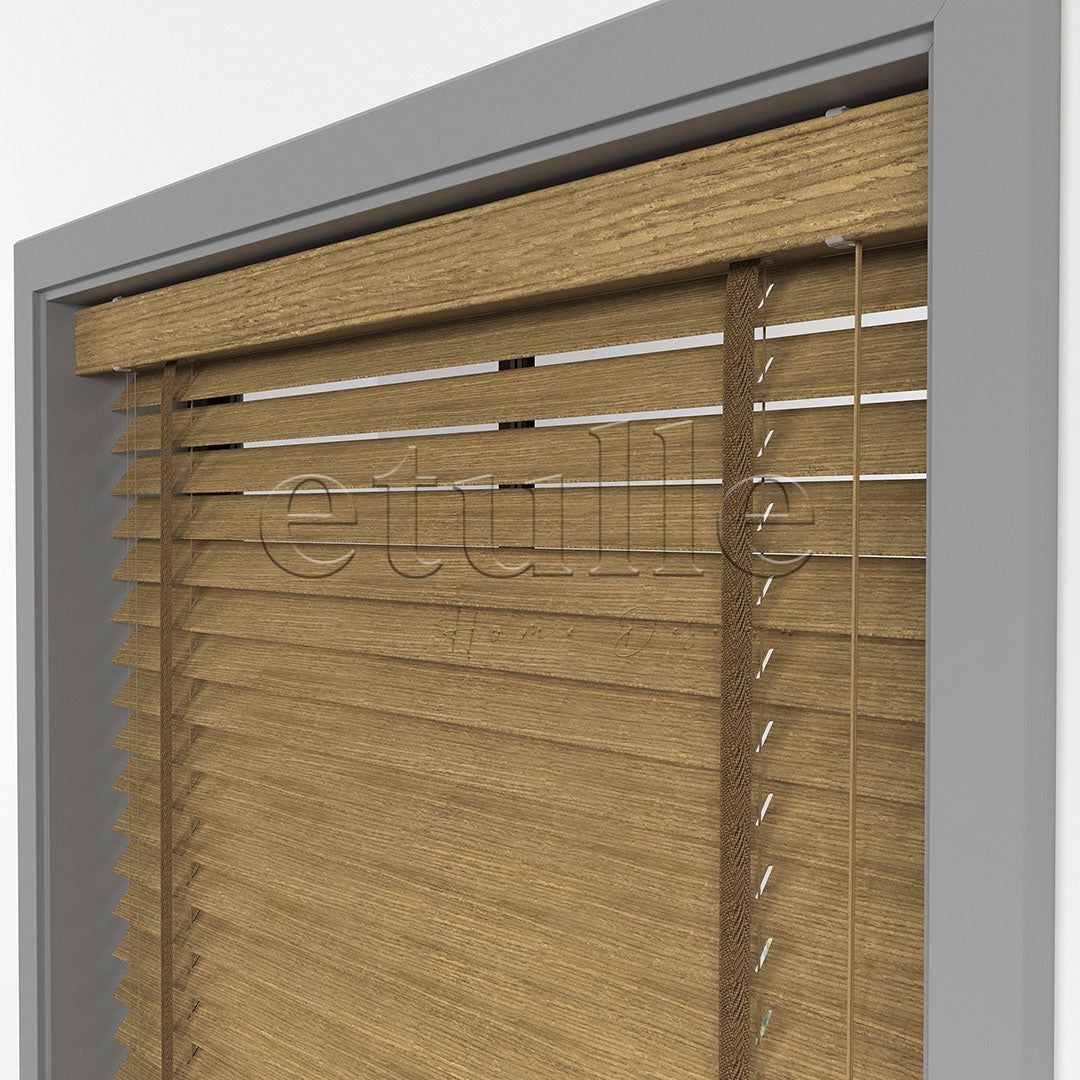 50 MM LUXURY WOOD Amber Ahşap Jaluzi